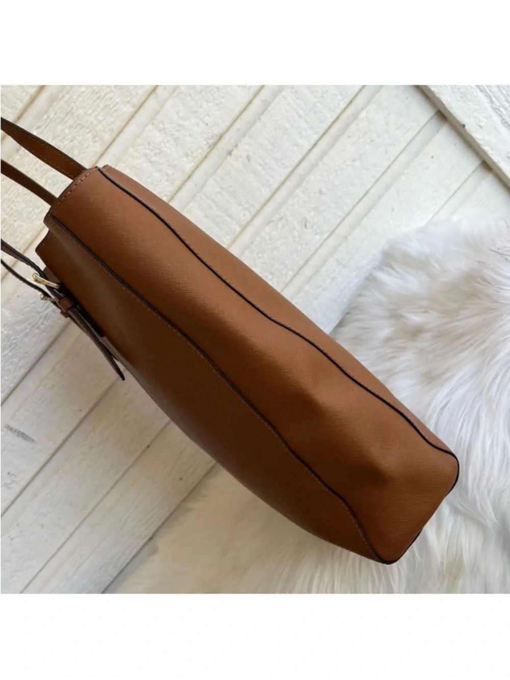 MICHAEL KORS Acorn Jet Set North South Laptop Work Tote Selma Raven - Picture 2 of 12